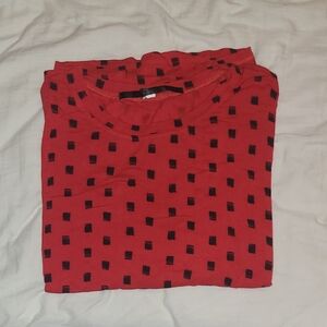 Red and Black Patterned Men's Shirt